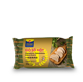Pâté vietnamien Gio So Mot. Vietnamese Salami Gio So Mot. Nouvel emballage. New packaging.